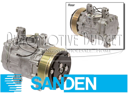 A/C Compressor w/Clutch for Sanden 7176 - 6GR SD7B10 Swing Mount - NEW OEM